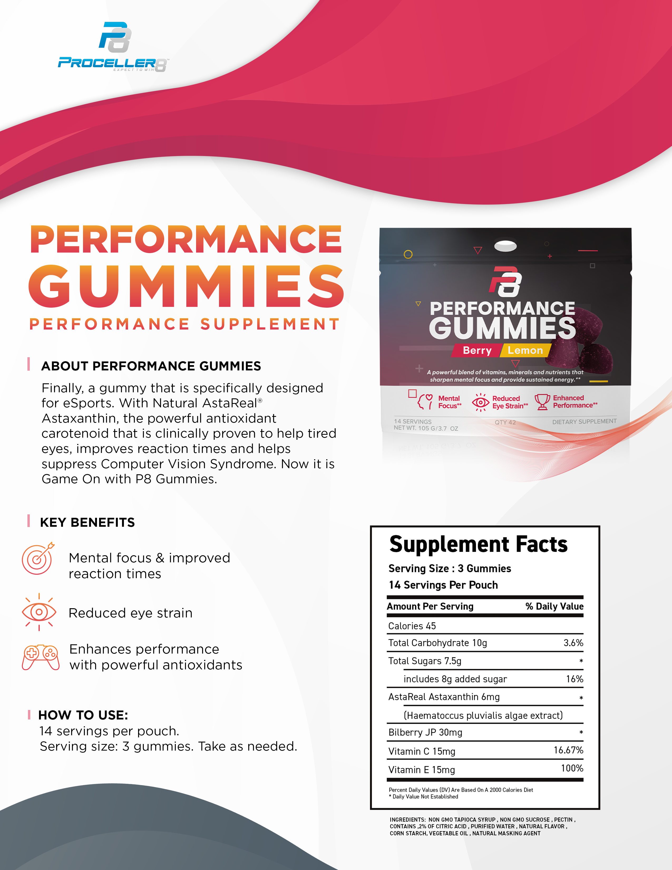 P8 Performance Gummies